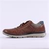 Imac Bologna Laced Shoe With Side Zip - Brown Navy